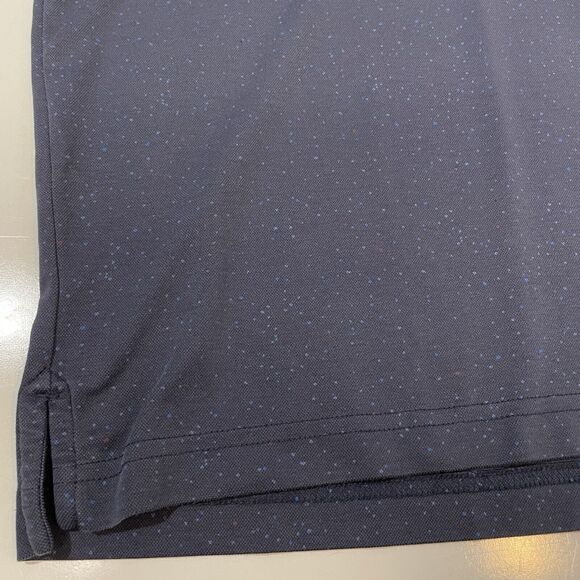 Travis Mathew Performance Golf Polo Shirt Men's Large Blue Paint Splatter Logo - Picture 3 of 7